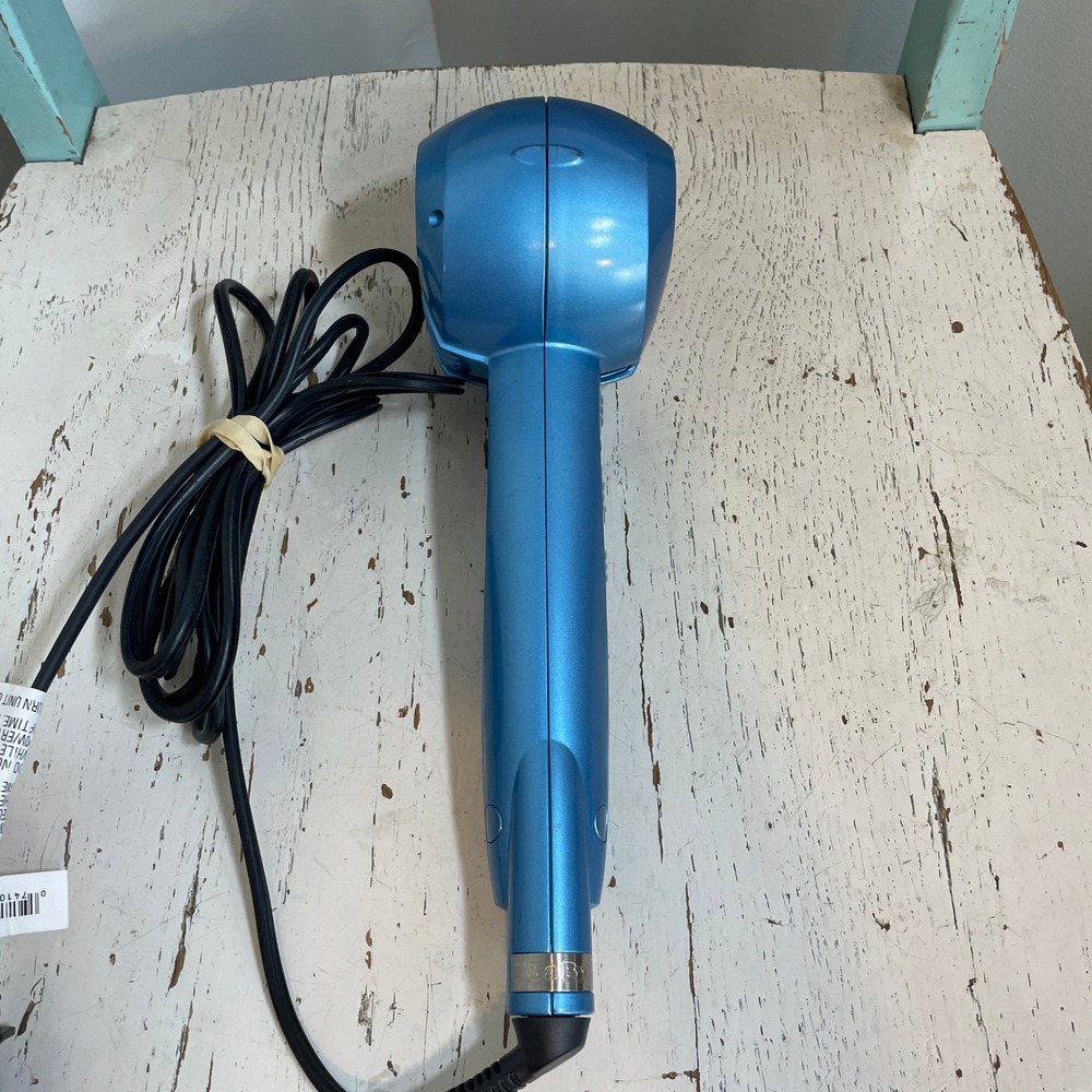 BaBylissPRO Nano Titanium MiraCurl Professional Automatic Hair Curler Blue Works - Picture 5 of 9